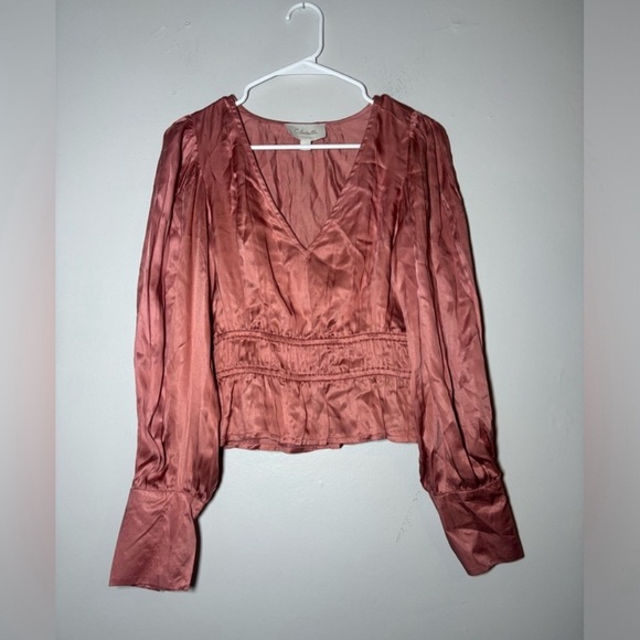 Cleobella satin peplum top size small - Picture 1 of 4